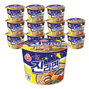 오뚜기 진라면 순한맛 큰컵 110g, 12개