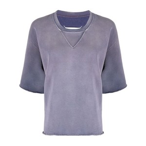 메종 마르지엘라 반소매 오가닉 코튼 스웨트셔츠