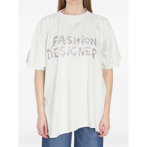 발렌시아가 디스트레스드 코튼 셔츠