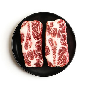 [고기파는녀석들] 이베리코 꽃목살 500g (두께선택가능), 보쌈수육용(두께30mm이상), 1개