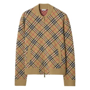 버버리 체크 집업 가디건, 베이지계열, Mid standard XL(KR 115)