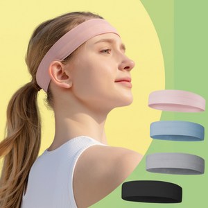 수더분 스포츠 기능성 헤어밴드 러닝 헬스 땀흘림방지 남여공용, 블루, 1개