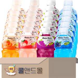 [쿨앤드몰] 모구모구 4종혼합 (복숭아+리치+포도+블랙커런트 )