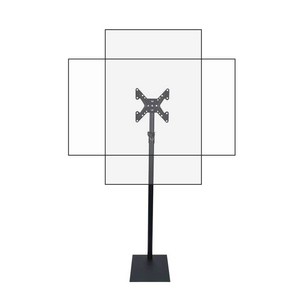 Shipshape TV 거치대 이동식 화면 360도 회전 가능 14-42인치 대형 스탠드형 TV/모니터 거치대 모니터 수납선반