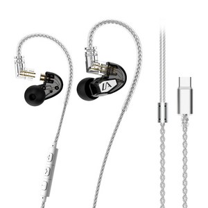 Lafitear LT2 밸런스드 아머처 HIFI 유선 이어폰 C 타입 마이크 포함