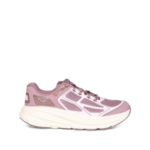 HOKA 클리프턴 원9 레이스업 메시 스니커즈, US men 6.5(KR 245), 핑크계열+베이지계열