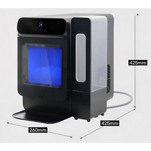 [자동세척/LED] 사무실 가정용 업소용 카페 제빙기 미용실 커피숍 아이스캔디 미니제빙기 20kg, 20KA 블랙
