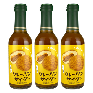 기무라음료 카레빵 사이다, 240ml, 3개