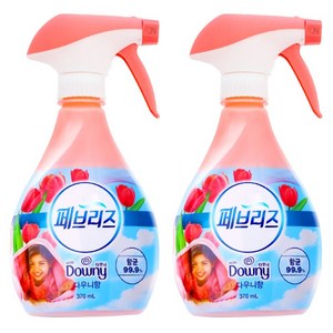 페브리즈 섬유탈취제 다우니 에이프릴향 본품, 370ml, 2개