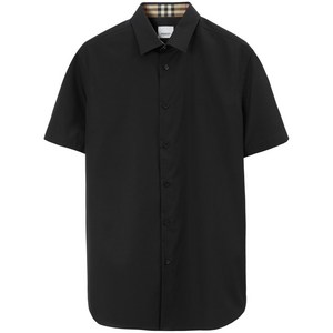 버버리 이퀘스트리안 나이트 모티프 셔츠, 블랙계열, Mid standard XS