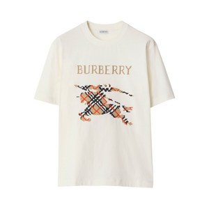 버버리 크로스 스티치 EKD 티셔츠, 베이지계열, Mid standard XL(KR 115)