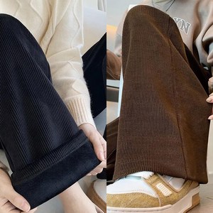 [세인트이브] PW9003 1+1 안감융털 골덴 밴딩 통바지