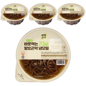 100g당 20kcal 바로먹는 발효곤약 냉모밀, 4개, 350g