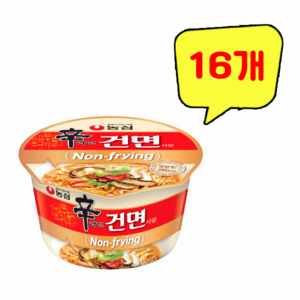 신라면 건면 사발 77g, 16개