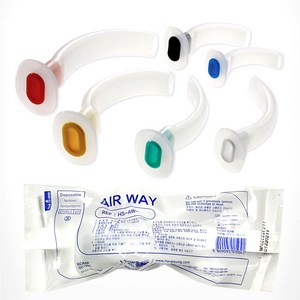 협성 멸균 에어웨이 00호~4호 (5~10cm) 10개 기도확보 airway, 3호(오렌지-9cm)