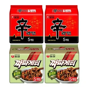 농심 신라면 10개 120g + 짜파게티 10개 140g 세트, 40개