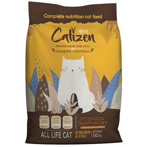 캣티즌 전연령 고양이 올라이프 건식사료, 닭, 5kg, 1개