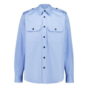 알렉산더맥퀸 버튼 업 셔츠, 블루계열, Collar (in) 15 3/4(KR 40)