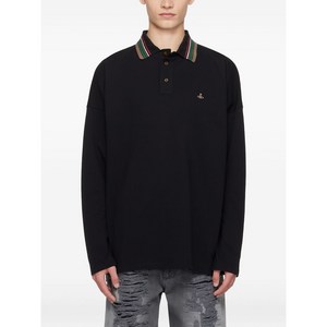 비비안웨스트우드 구체 긴소매 폴로 셔츠