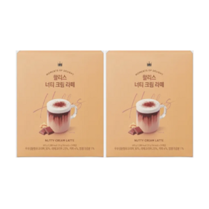 할리스 너티 크림 라떼