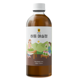 [국산 하동 매실] 비이츠 하동 매실청, 1L, 1개