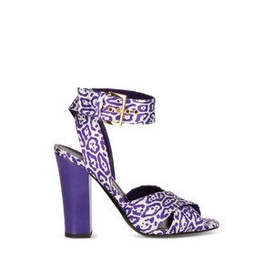 톰포드 애니멀 프린트 샌들, Italy 38.5, 바이올렛/보라계열+화이트계열