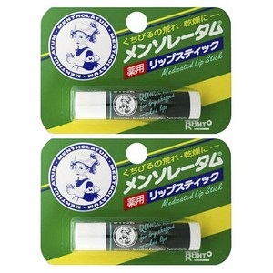 멘소래담 메디케이티드 립밤, 화이트+그린, 2개