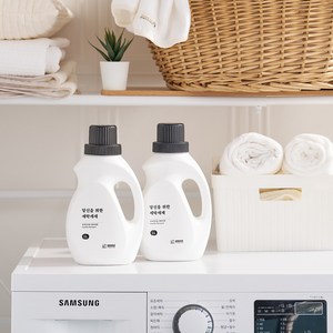 생활감성 베이킹소다 실내건조용 세탁세제 2개 총2L, 2L