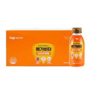 보고 메가비타3000 제로 비타민C 3000mg 무설탕 고함량 액상비타민 음료, 100ml, 10개