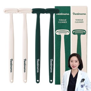 [치과의사가 직접 만든] 입냄새제거 친환경 혀클리너 4개 묶음, 15g