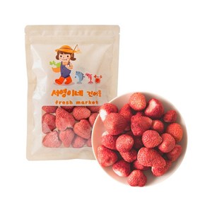 서건푸드 동결건조 딸기, 동결딸기 120g, 1개