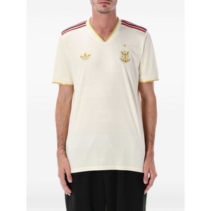 아디다스 V넥 스트라이프 티셔츠, 베이지계열, S(KR 95)