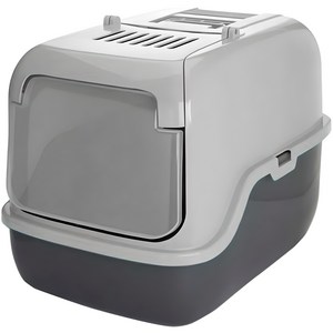 푸르미 3Door 고양이 화장실, 라이트그레이, 41 x 57 x ..., 1개