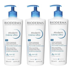 바이오더마 아토덤 크림 울트라, 500ml, 3개