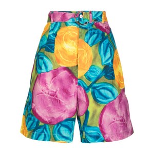 마르니 플로럴 프린트 벨트 쇼츠