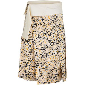 셀린느 데이지 프린트 미디 스커트, 베이지계열+블루계열, IT 40(KR 44)