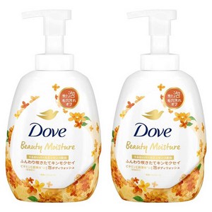 도브 뷰티 모이스처 거품 바디워시 금목서, 540g, 2개