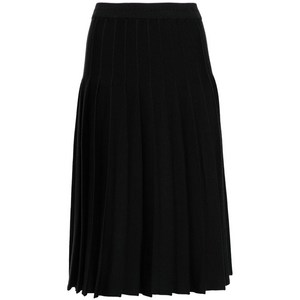 톰 브라운 플리츠 니트 미디 스커트