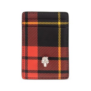 알렉산더맥퀸 타탄 패턴 마그네틱 카드홀더