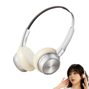 SMABAT 휴대용 블루투스 헤드셋 레트로 헤드셋 유무선 겸용 핸드폰 헤드셋 노이즈캔슬링 블루투스 5.4