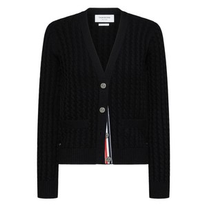 톰 브라운 케이블 니트 가디건, 블랙계열, Italy 42(KR 66)