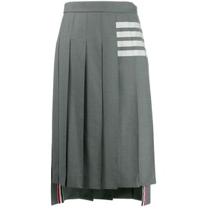 톰 브라운 4 바 스트라이프 플리츠 미디 스커트, 그레이계열, Italy 36(KR 33)