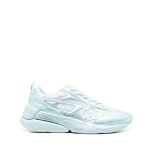 디젤 디젤 로고 패치 로우탑 스니커즈, Europe 41(KR 265), 블루계열