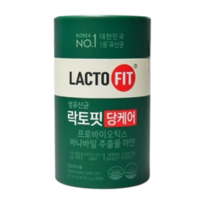 락토핏 생유산균 당케어, 120g, 2개