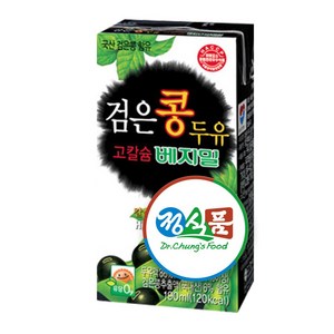 베지밀 검은콩 고칼슘 두유, 190ml, 64개