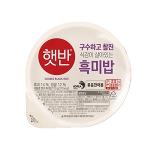햇반 흑미밥, 210g, 16개