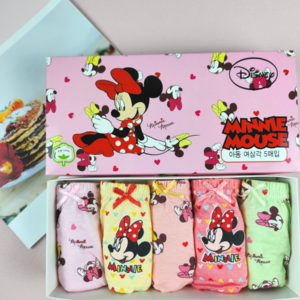 미니마우스 여아용 5종 삼각팬티 세트