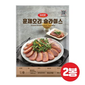 농우 훈제오리 슬라이스 800g, 2개