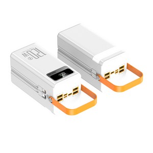 KDNC 고속충전 대용량 보조배터리 60000mAh PD 120W 고속충전 보조배터리 잔량표시, 화이트, 30000mAh