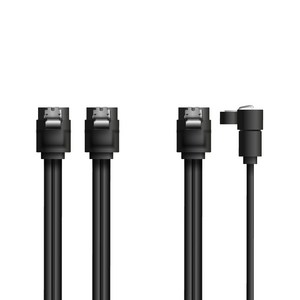 ASUS SATA3 6Gb/s 일자 케이블 + 락타입 케이블 0.4M